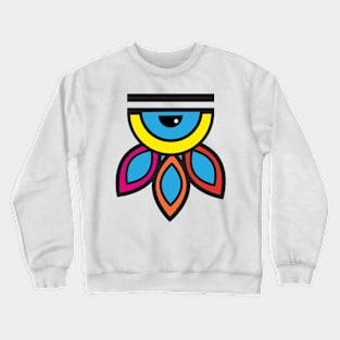 Mexican Aztec Art Evil Eye Good luck Charm Crewneck Sweatshirt